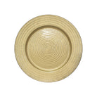 Etched gold decorative underplate