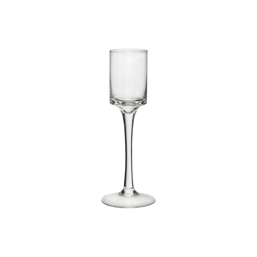 Clear glass candle votive holder