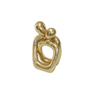 Gold abstract polystone sculpture of a couple