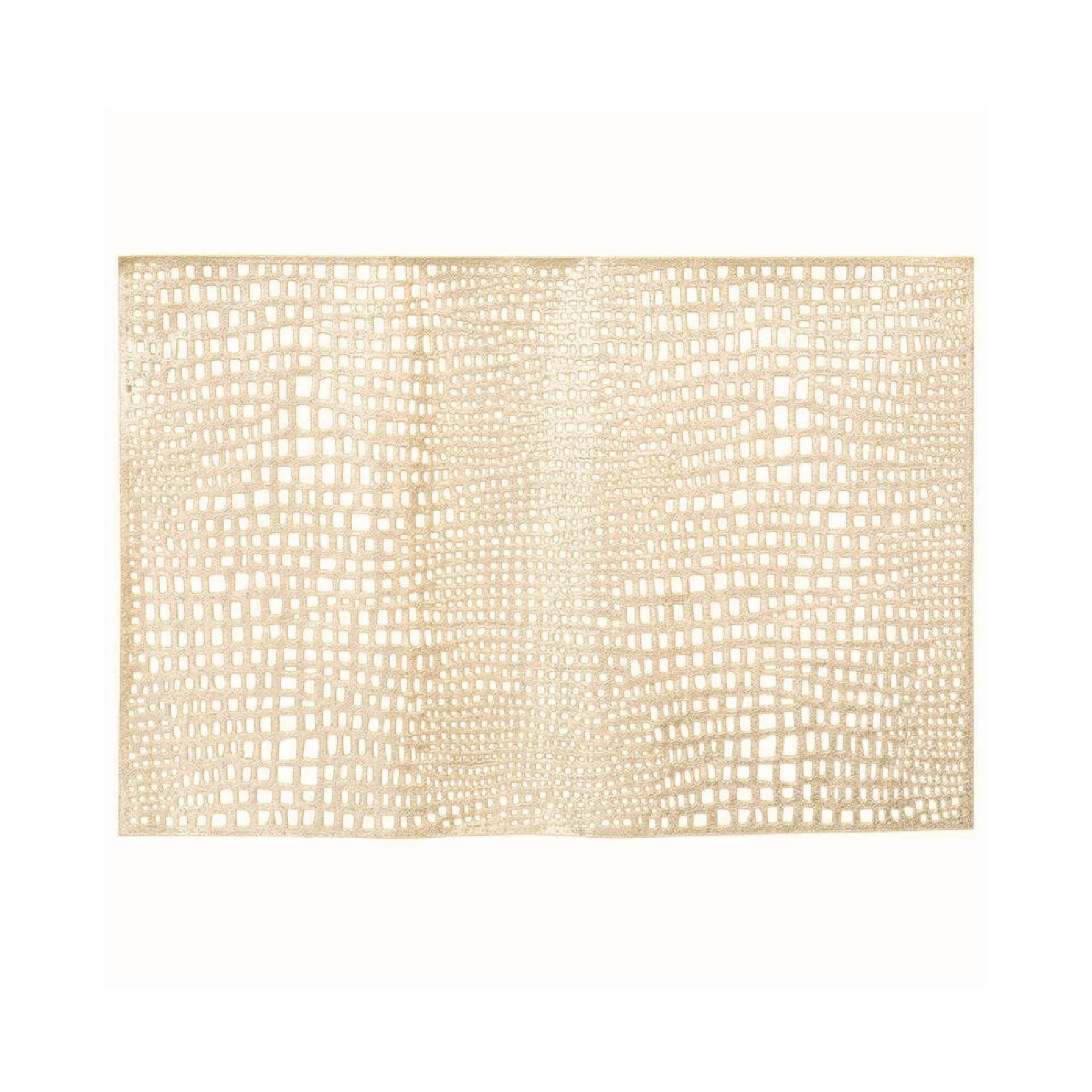 Rectangular gold vinyl placemat