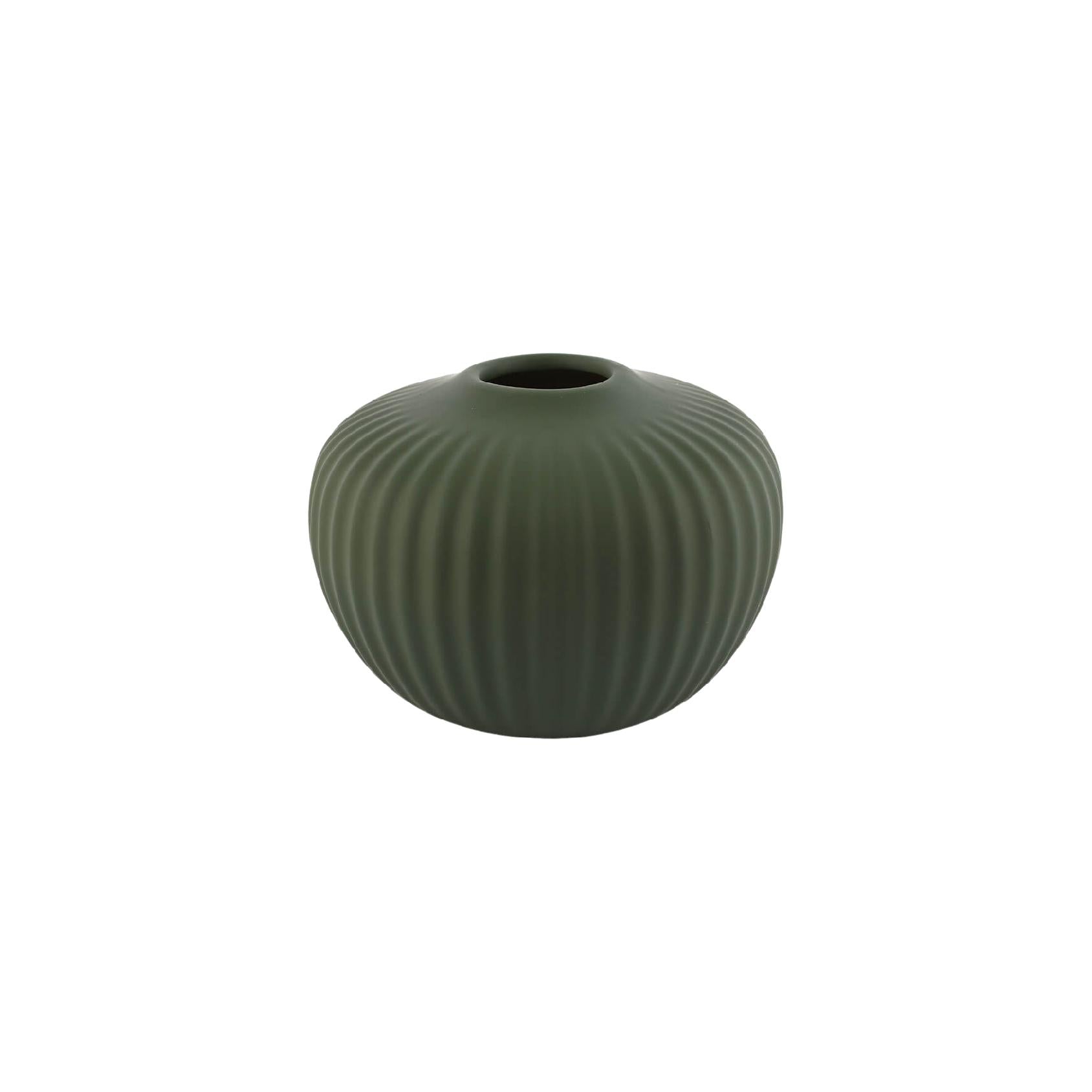 Mini green ceramic vase