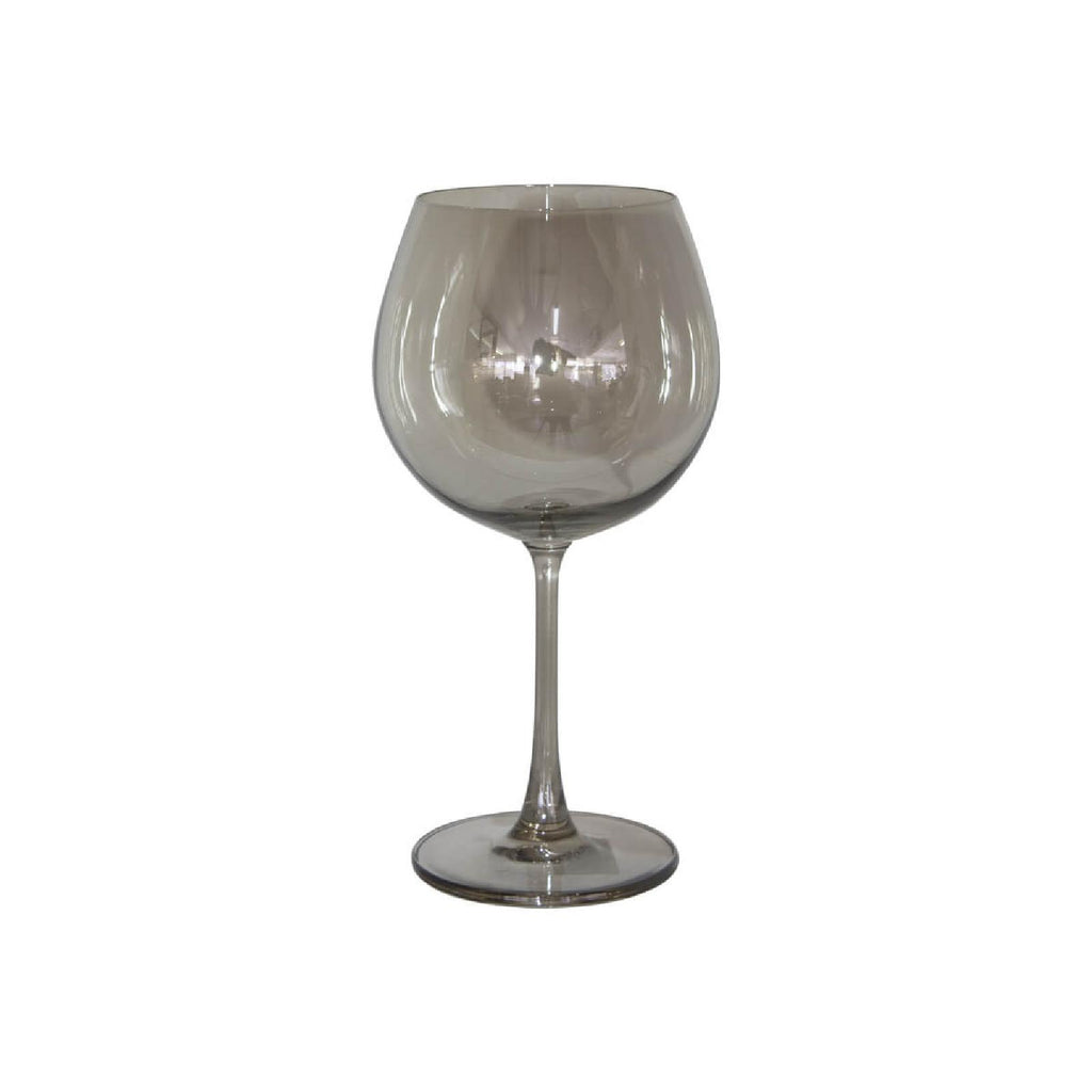 Grey lustre wine glass