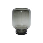 Ombre grey glass vase