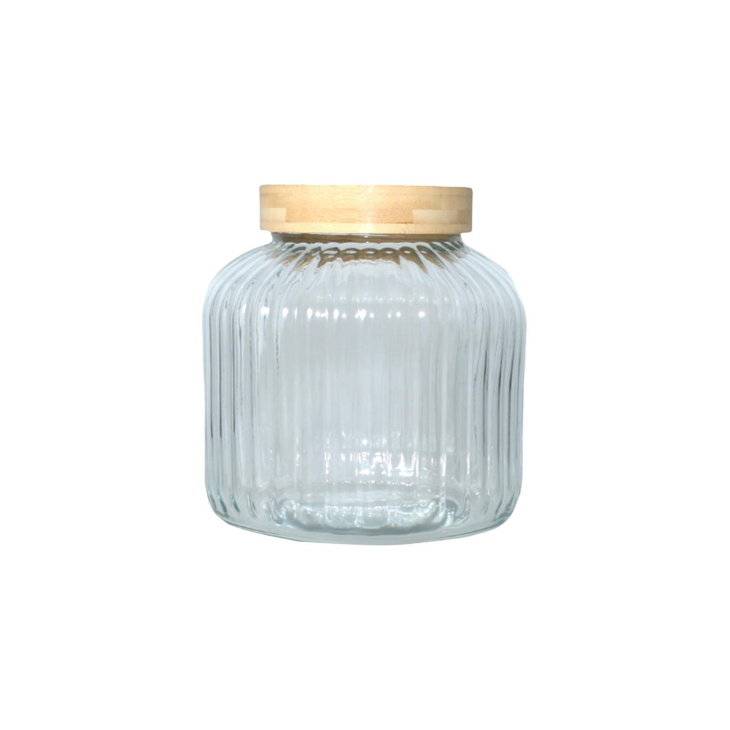 Large glass storage jar