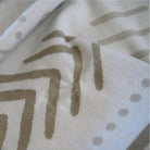 Mali oyster grey and cobblestone throw