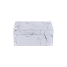 Marble-inspired glass accessory box