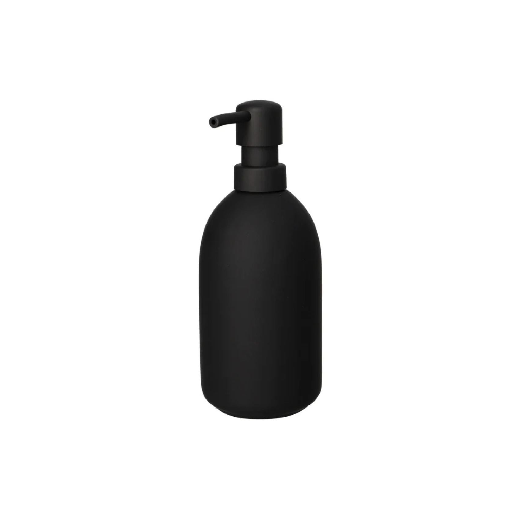 Matte black ceramic dispenser