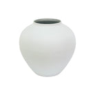 Matte white textured vase