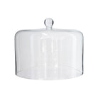 Clear glass cake dome