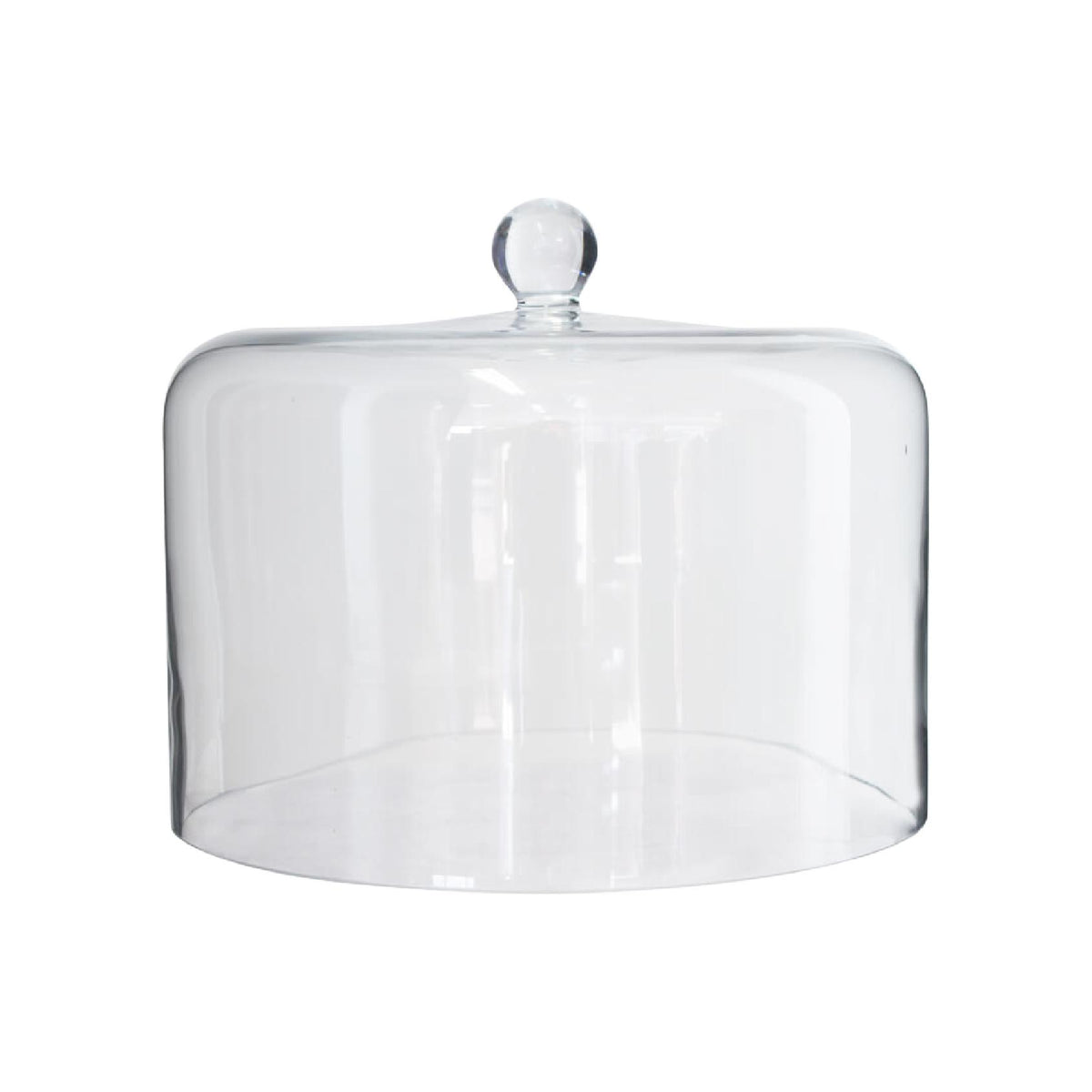Clear glass cake dome