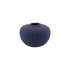 Mini navy ceramic vase
