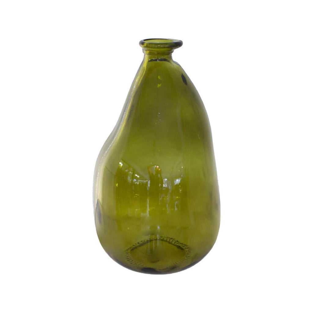 Olive green decorative vase