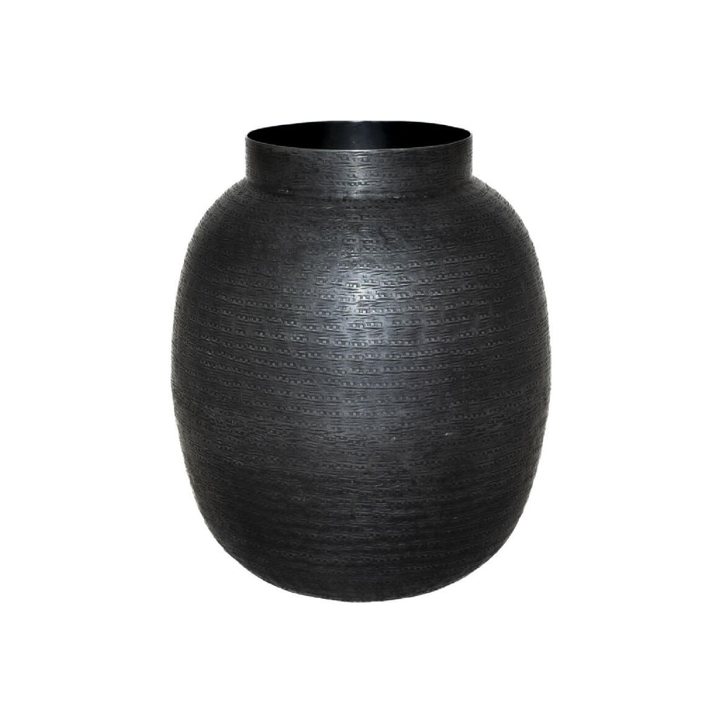 Onyx metal vase