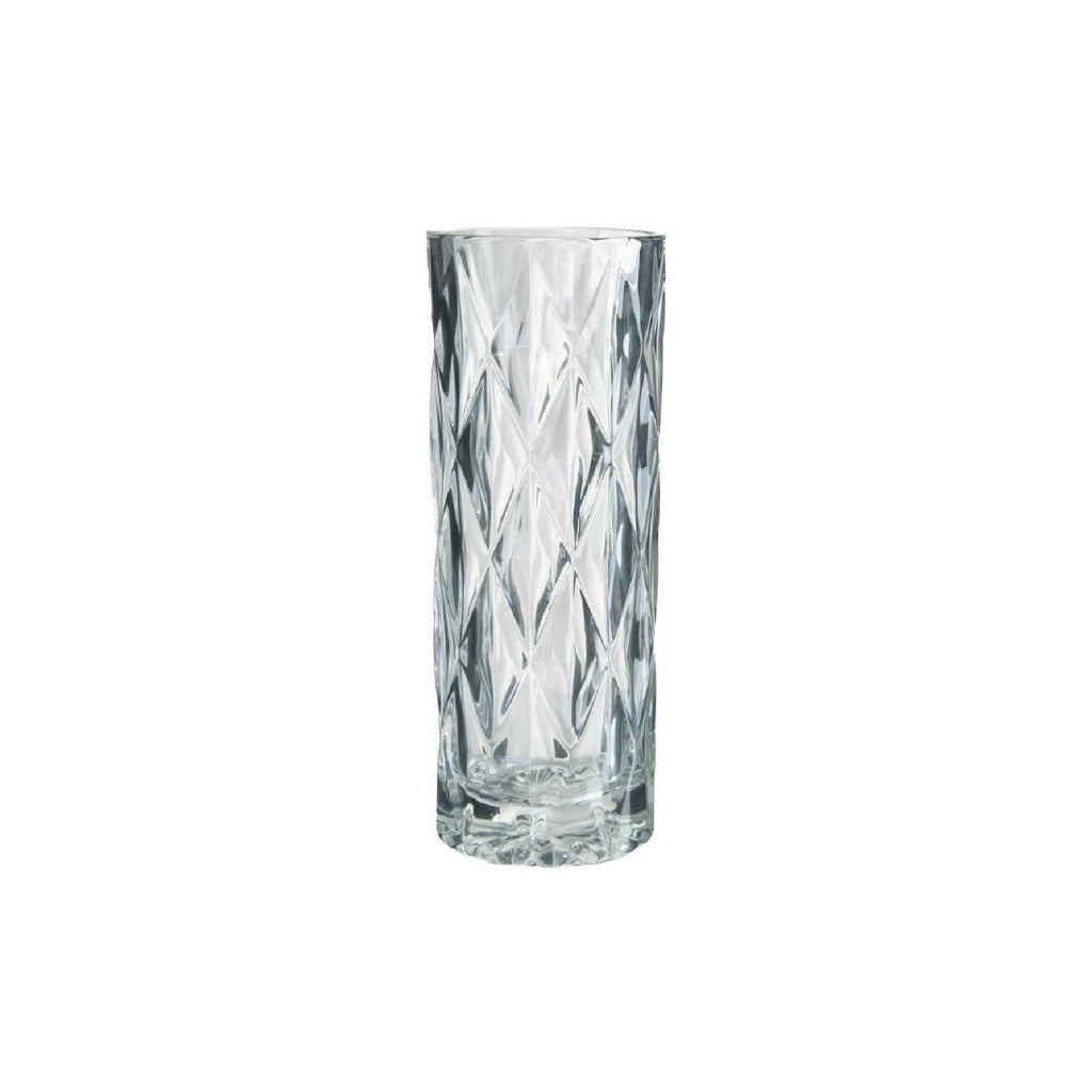 Patterned cylinder bud vase