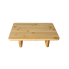 Rectangular bamboo table stand with legs