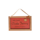 Red cookie factory sign