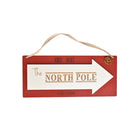 Red north pole sign