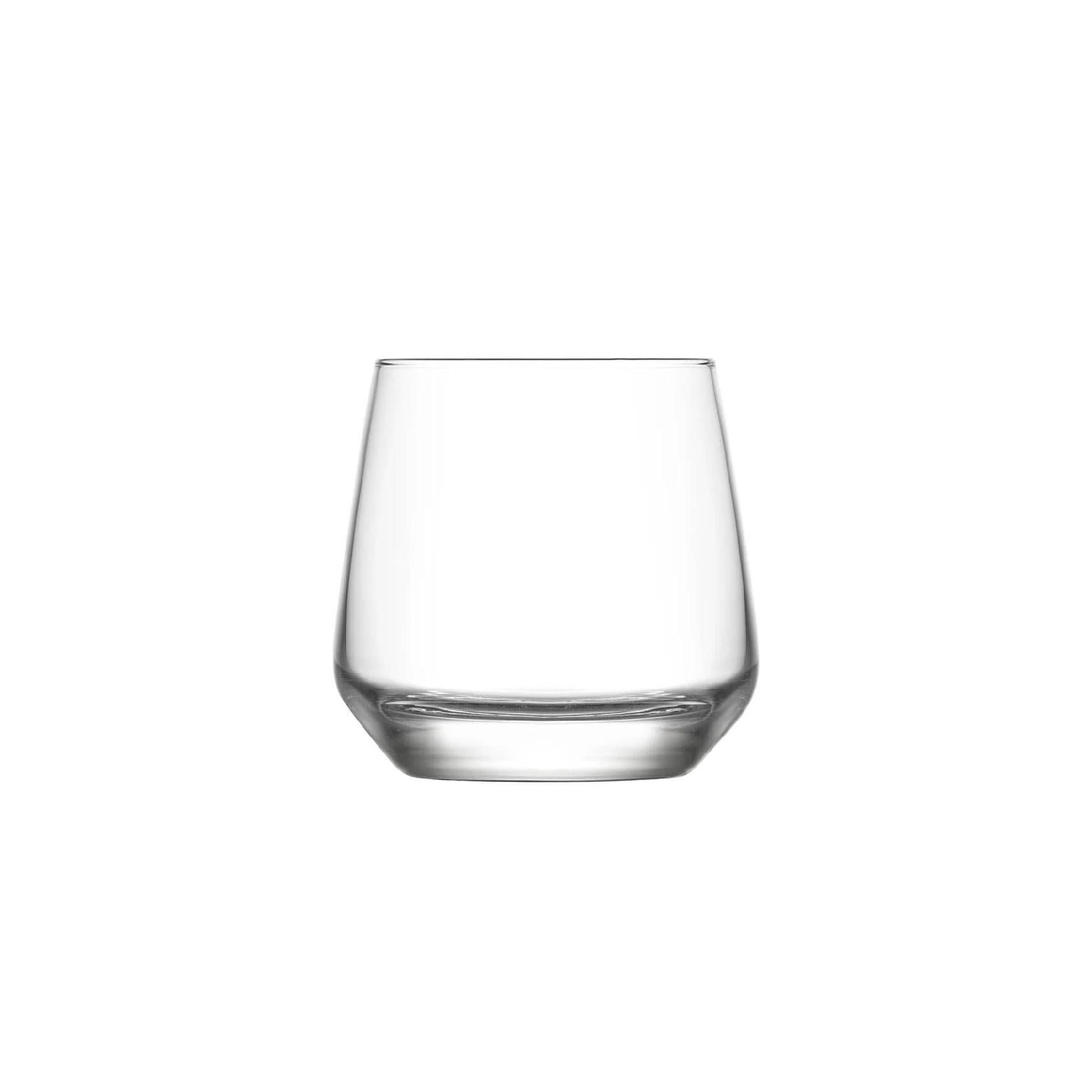 Clear liqueur glass with a thick base