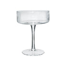 Ribbed glass coupe