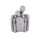 Silver couple decor set