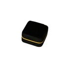 Small black velvet jewellery travel case