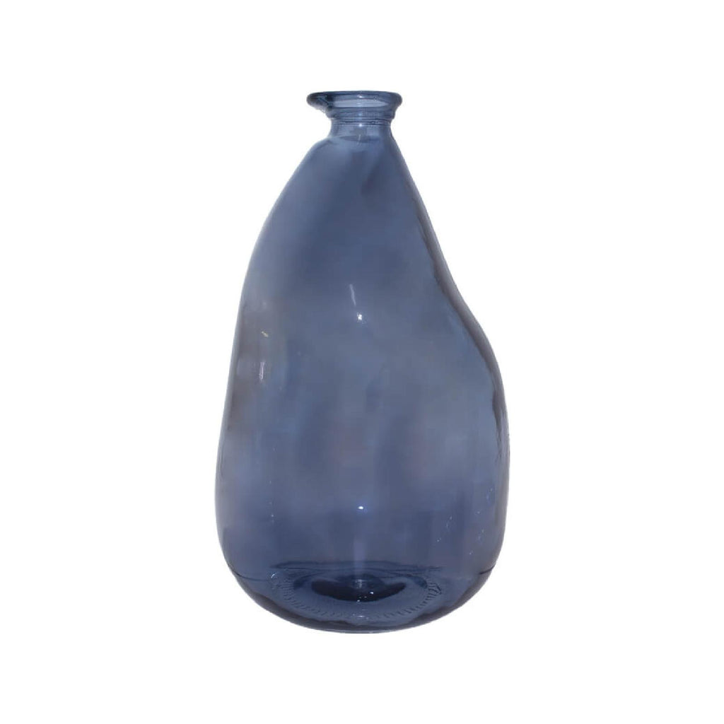 Steel blue decorative vase