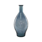 Steel blue tapered vase