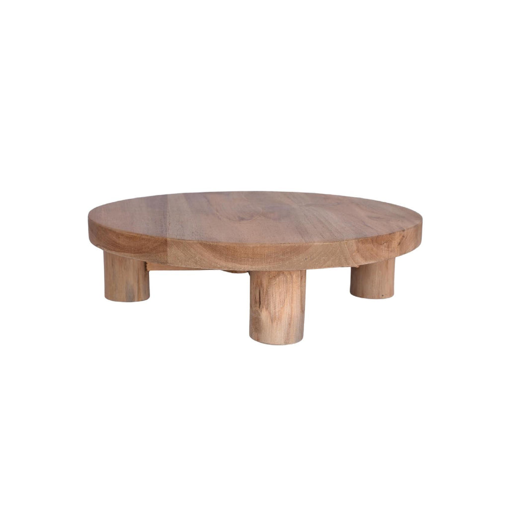 Teak table stand