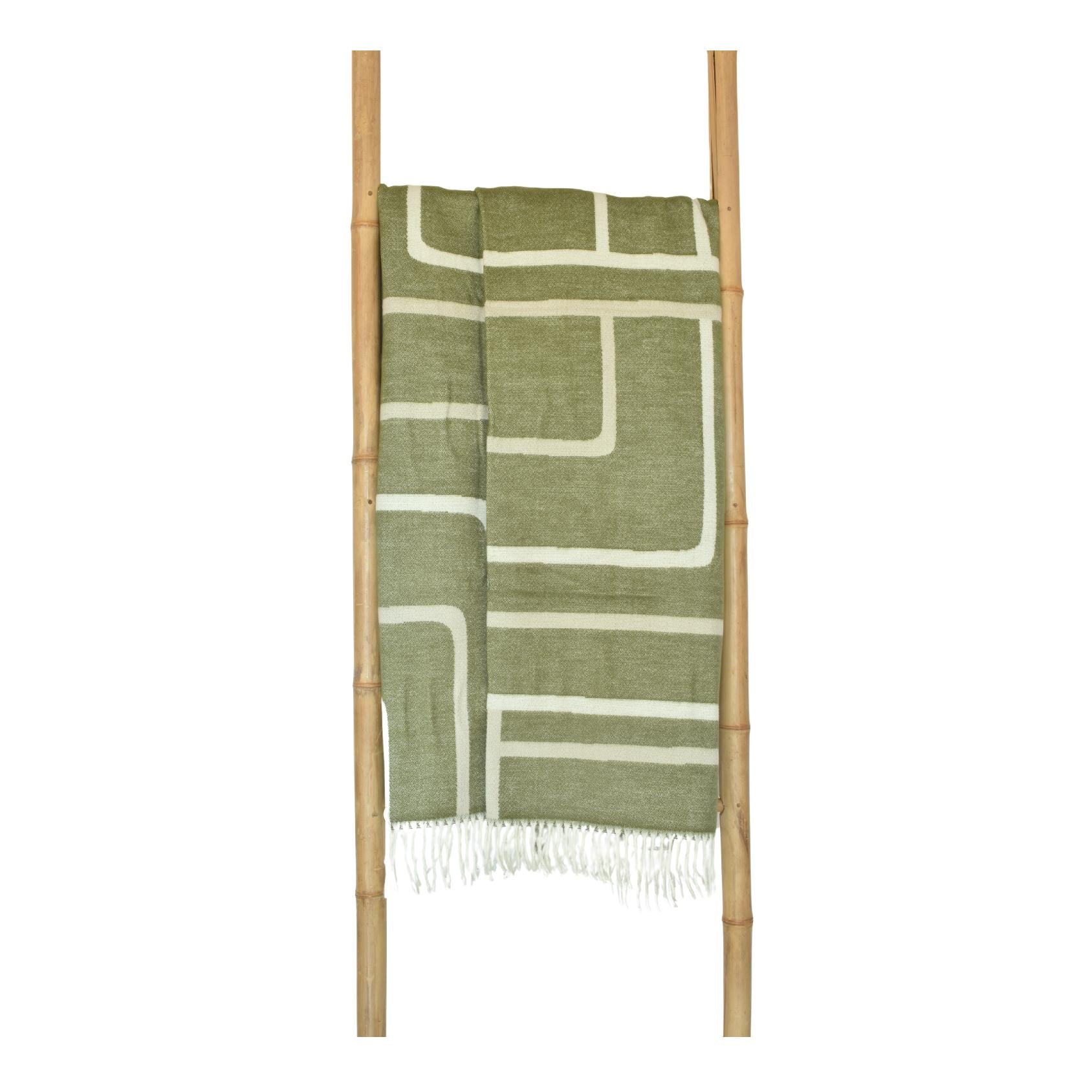 Thula thula hunter and oyster grey line throw