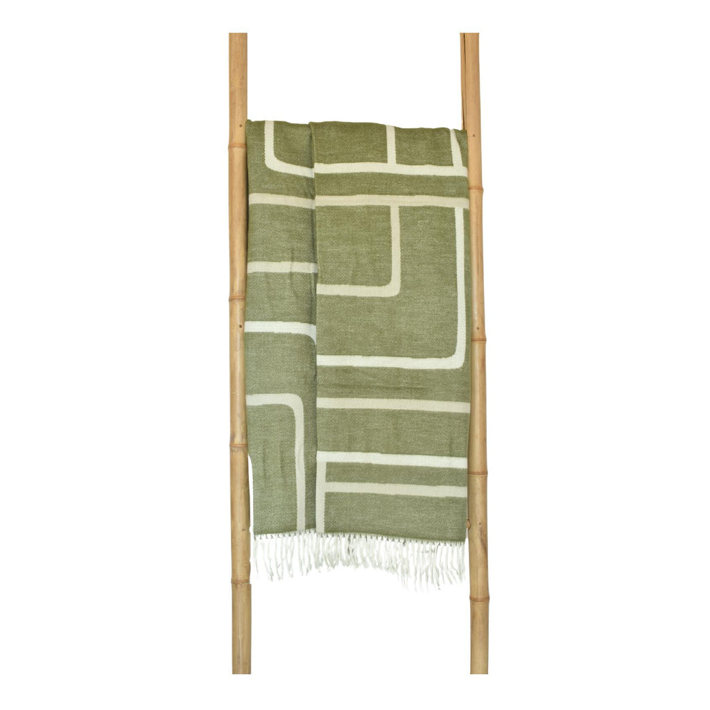 Thula thula hunter and oyster grey line throw