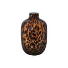 Tortoise shell glass vase