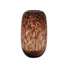 Tortoise shell glass vase