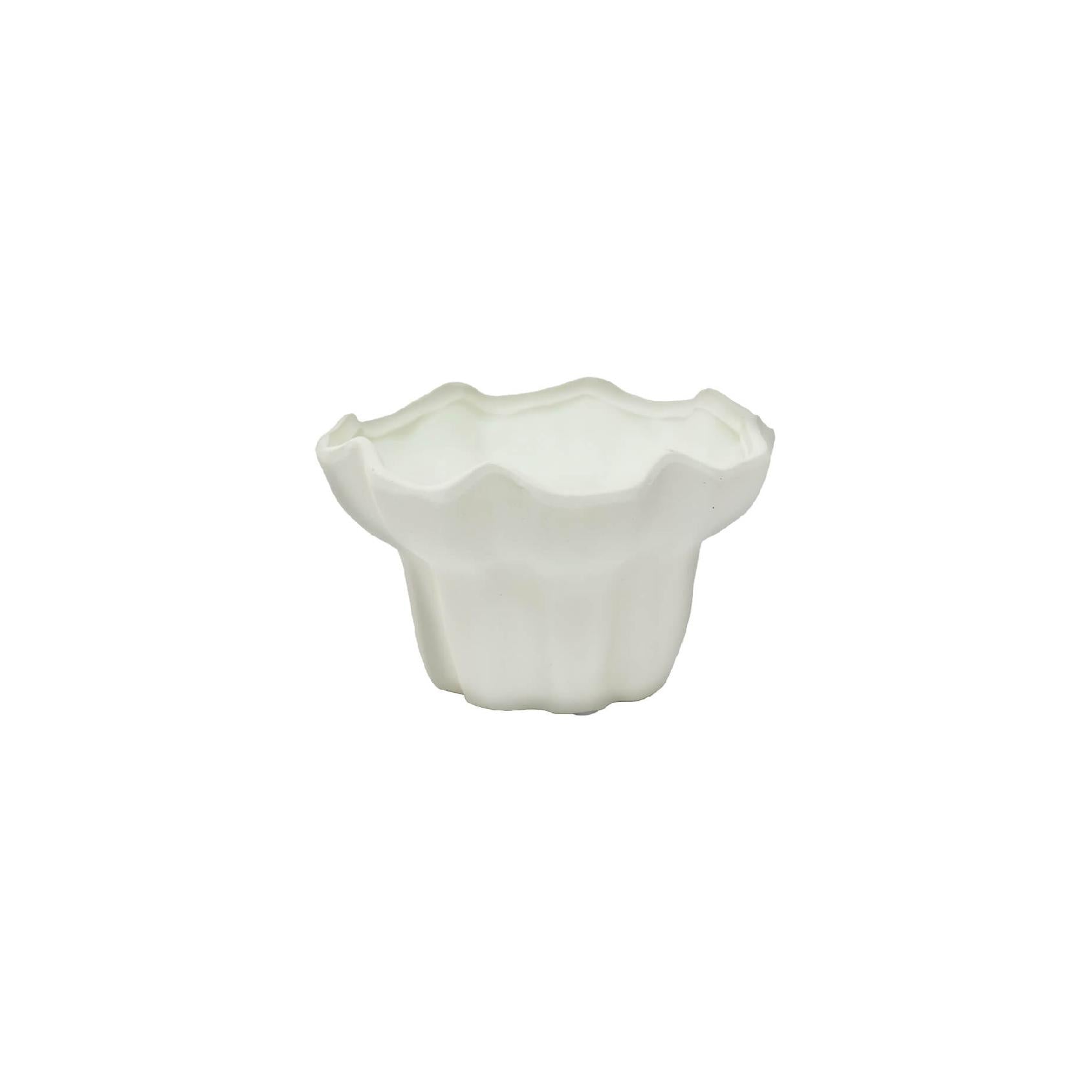 White ceramic mini vase