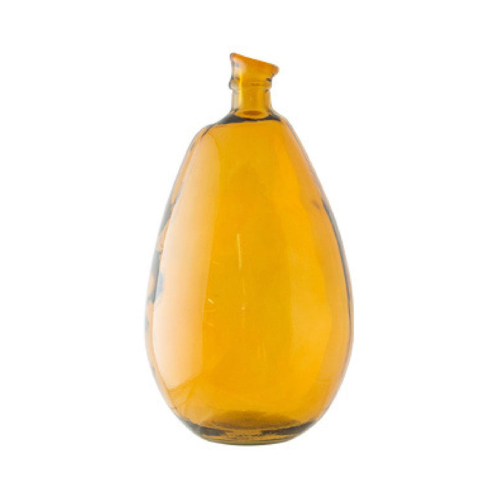 Amber glass decorative vase