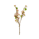 Artificial pink cherry blossom stem
