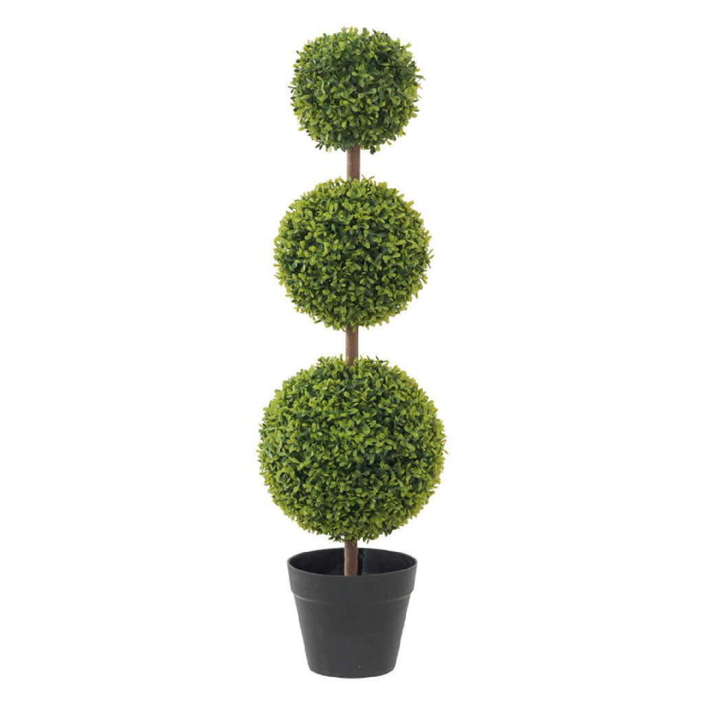 Artificial triple-tiered topiary tree 100cm