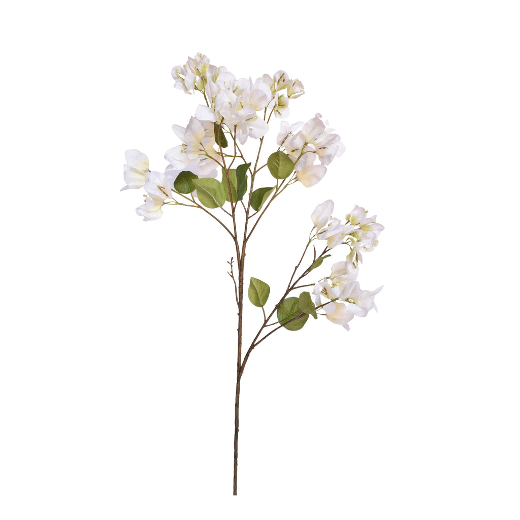 Artificial white bougainvillea stem