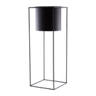 Black metal planter stand