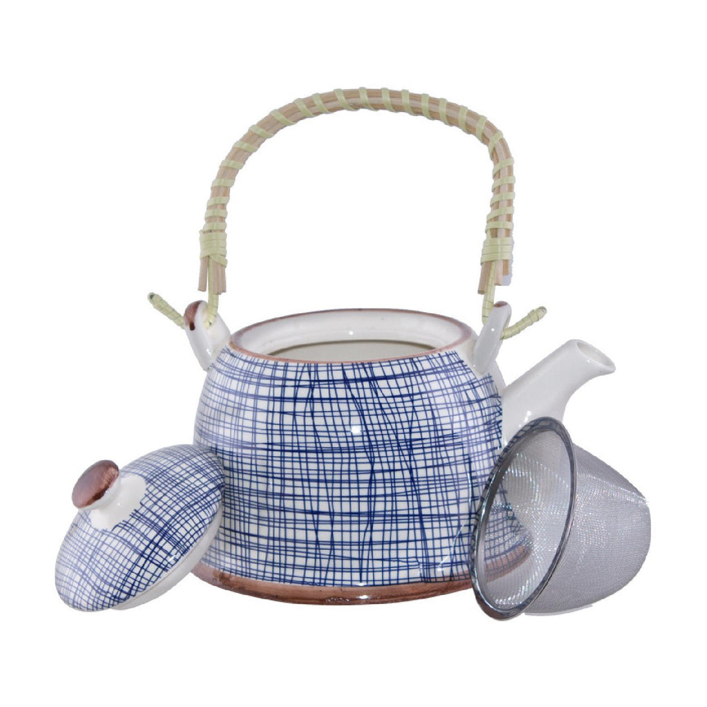 Ceramic teapot and teacup set
