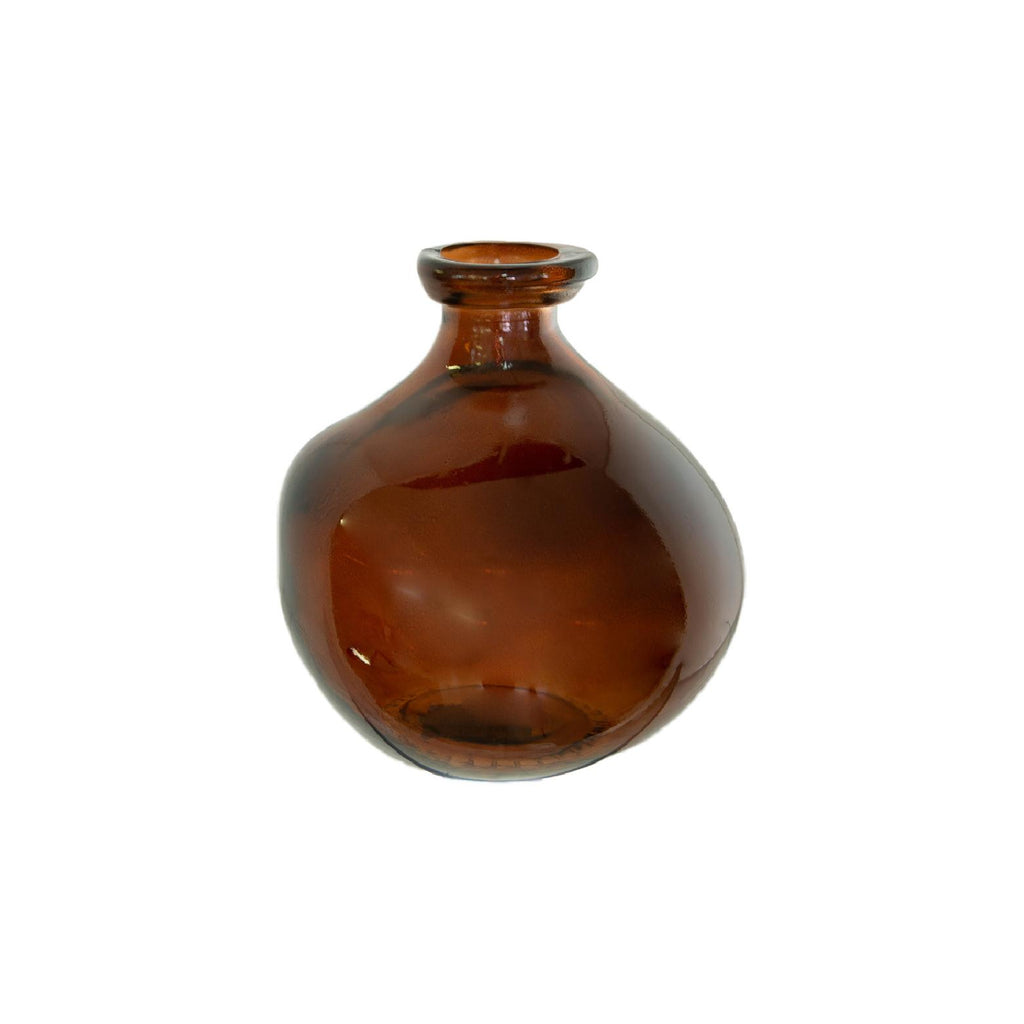 Brown decorative glass vase