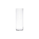 Clear glass 30cm cylinder vase