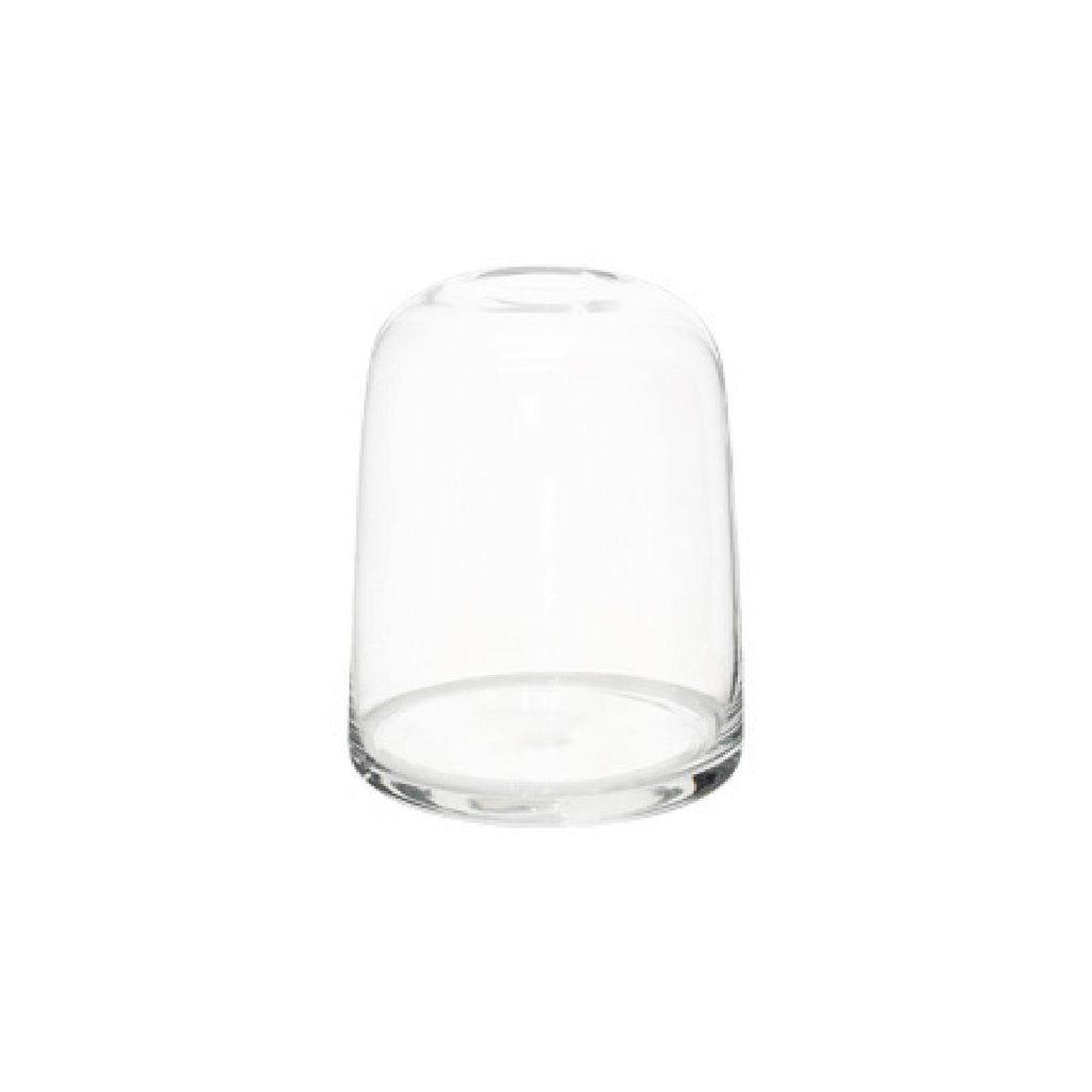 Clear glass bud vase