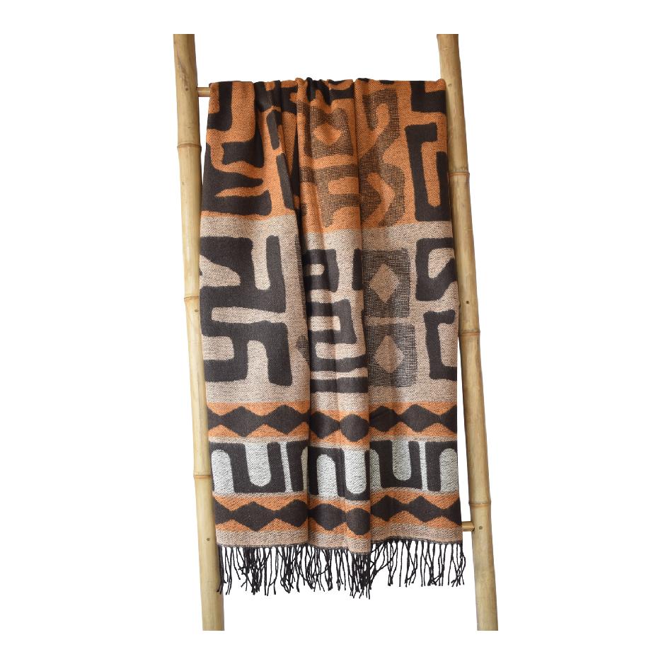 African inspired decorative throw
