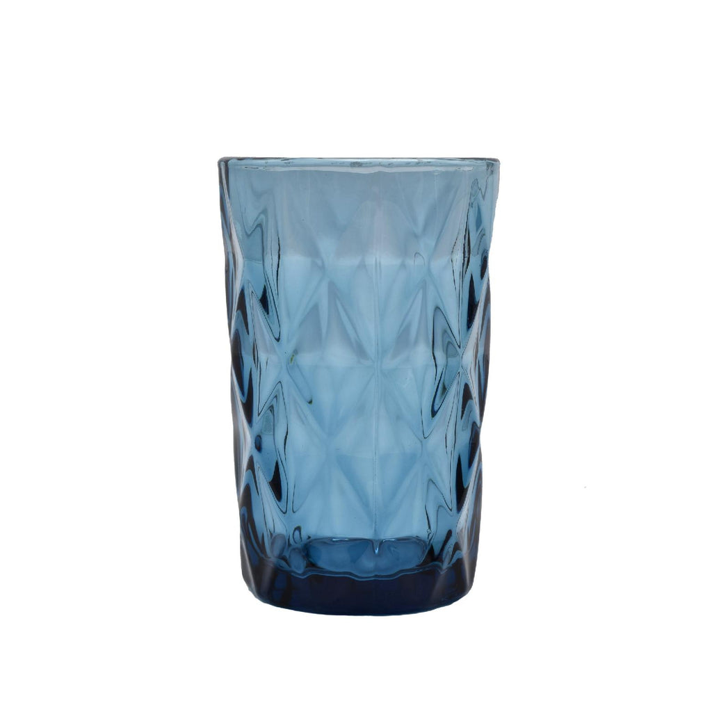 Blue decorative glass hi ball