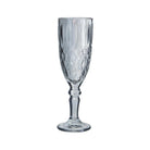 Decorative grey champagne flute
