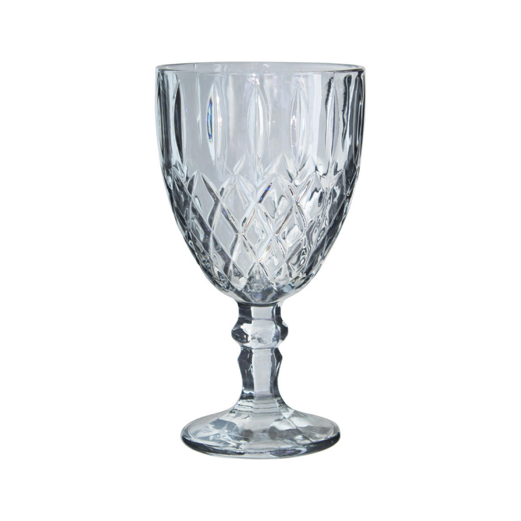 Decorative grey wine glass