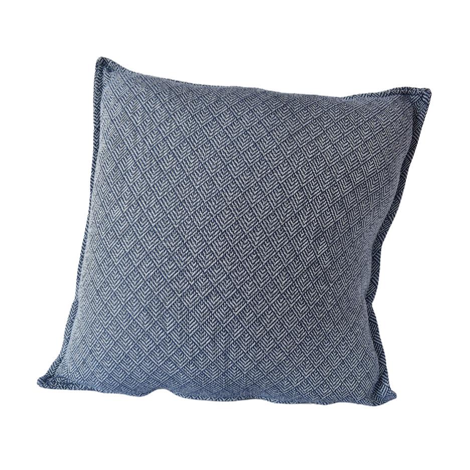 Cotton navy scatter cushion