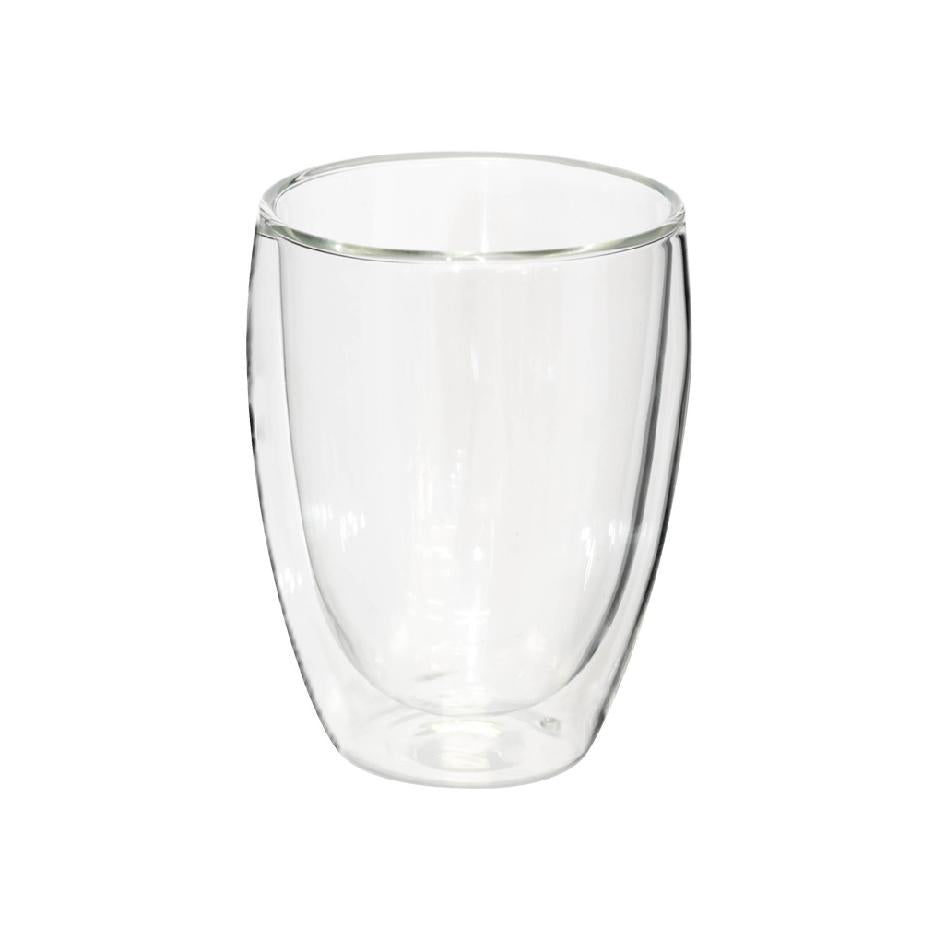 Double wall drinking glass