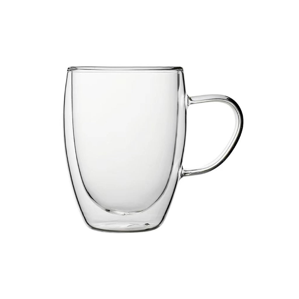 Double walled mug with a handle