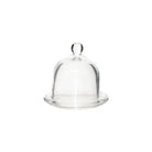 Mini glass display dome with glass base
